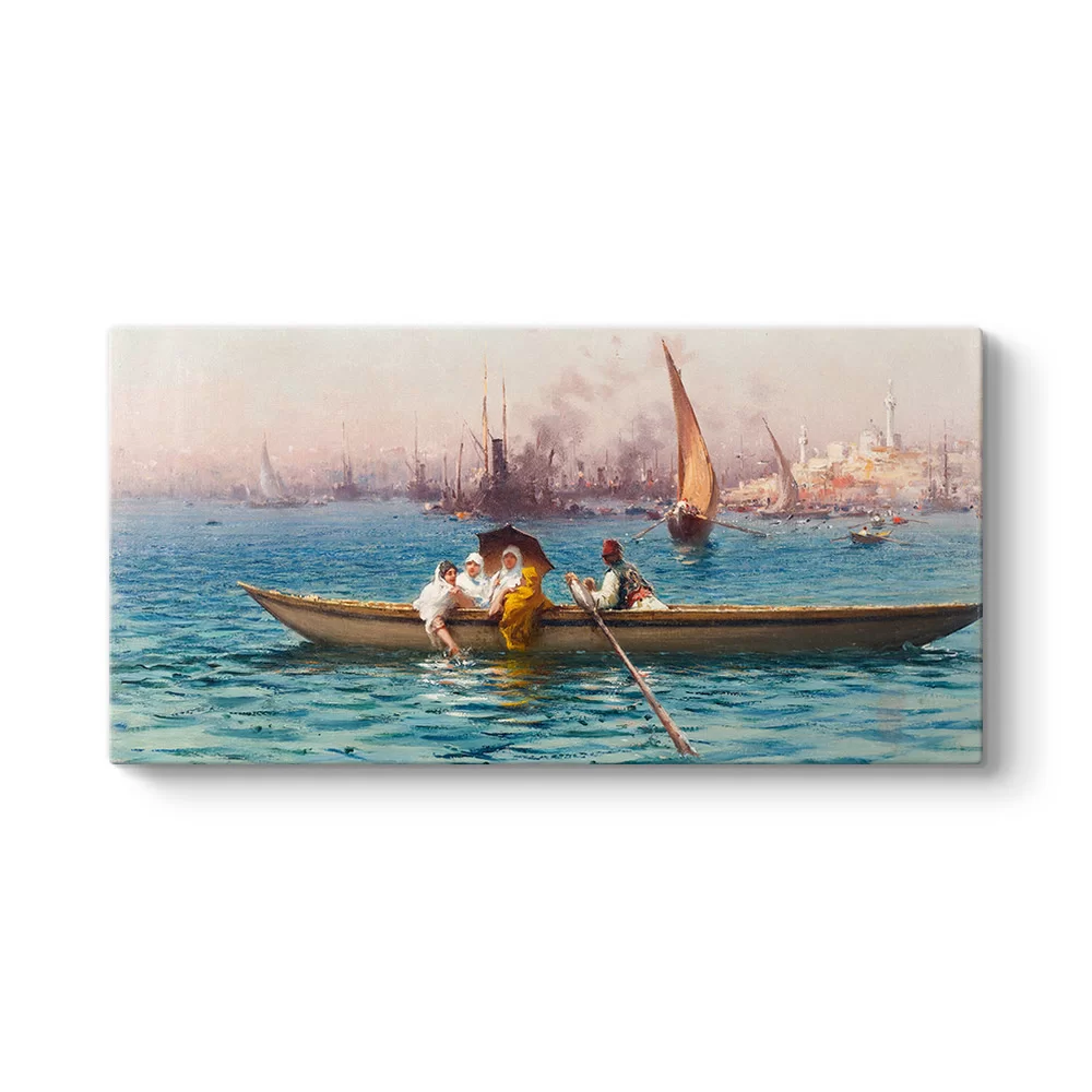 Fausto Zonaro - Kayık Üzerinde Tablosu - Model 5